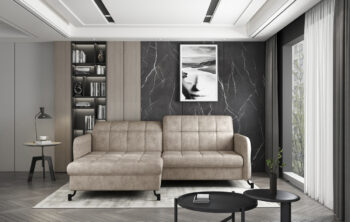 Jednoduchý štýl krásnej rohovej sedačky s rozkladom a úložným priestorom LANTE L dokonale dopĺňa elegantné prešívanie sedacej, opierkovej časti aj opierok rúk. Premeňte srdce Vášho domova na priestor, ktorý v sebe ukrýva nezameniteľný charakter, bude pôsobiť vkusne, symetricky a pokojne. Sedačka…