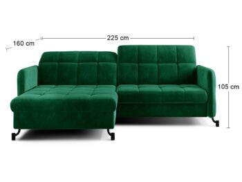 Jednoduchý štýl krásnej rohovej sedačky s rozkladom a úložným priestorom LANTE L dokonale dopĺňa elegantné prešívanie sedacej, opierkovej časti aj opierok rúk. Premeňte srdce Vášho domova na priestor, ktorý v sebe ukrýva nezameniteľný charakter, bude pôsobiť vkusne, symetricky a pokojne. Sedačka…