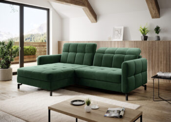 Jednoduchý štýl krásnej rohovej sedačky s rozkladom a úložným priestorom LANTE L dokonale dopĺňa elegantné prešívanie sedacej, opierkovej časti aj opierok rúk. Premeňte srdce Vášho domova na priestor, ktorý v sebe ukrýva nezameniteľný charakter, bude pôsobiť vkusne, symetricky a pokojne. Sedačka…