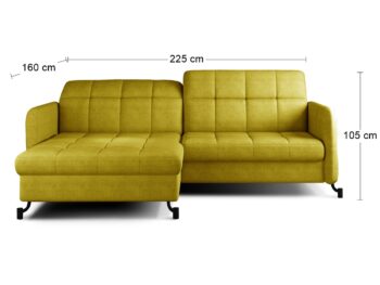 Jednoduchý štýl krásnej rohovej sedačky s rozkladom a úložným priestorom LANTE L dokonale dopĺňa elegantné prešívanie sedacej, opierkovej časti aj opierok rúk. Premeňte srdce Vášho domova na priestor, ktorý v sebe ukrýva nezameniteľný charakter, bude pôsobiť vkusne, symetricky a pokojne. Sedačka…