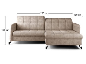 Jednoduchý štýl krásnej rohovej sedačky s rozkladom a úložným priestorom LANTE P dokonale dopĺňa elegantné prešívanie sedacej, opierkovej časti aj opierok rúk. Premeňte srdce Vášho domova na priestor, ktorý v sebe ukrýva nezameniteľný charakter, bude pôsobiť vkusne, symetricky a pokojne. Sedačka…