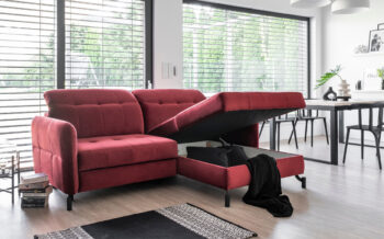 Jednoduchý štýl krásnej rohovej sedačky s rozkladom a úložným priestorom LANTE P dokonale dopĺňa elegantné prešívanie sedacej, opierkovej časti aj opierok rúk. Premeňte srdce Vášho domova na priestor, ktorý v sebe ukrýva nezameniteľný charakter, bude pôsobiť vkusne, symetricky a pokojne. Sedačka…