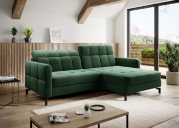 Jednoduchý štýl krásnej rohovej sedačky s rozkladom a úložným priestorom LANTE P dokonale dopĺňa elegantné prešívanie sedacej, opierkovej časti aj opierok rúk. Premeňte srdce Vášho domova na priestor, ktorý v sebe ukrýva nezameniteľný charakter, bude pôsobiť vkusne, symetricky a pokojne. Sedačka…