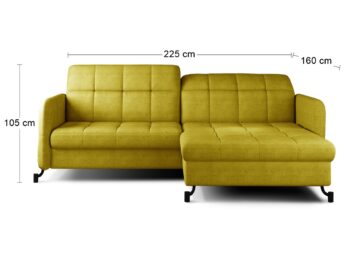 Jednoduchý štýl krásnej rohovej sedačky s rozkladom a úložným priestorom LANTE P dokonale dopĺňa elegantné prešívanie sedacej, opierkovej časti aj opierok rúk. Premeňte srdce Vášho domova na priestor, ktorý v sebe ukrýva nezameniteľný charakter, bude pôsobiť vkusne, symetricky a pokojne. Sedačka…