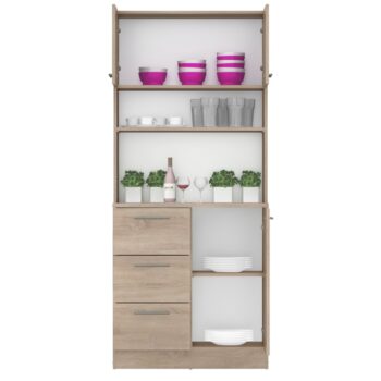 Vneste do svojho domova poriadok a štýl s trojdverovým kredencem LASET NEW! Tento elegantný kus nábytku je vyrobený z laminovanej DTD s hrúbkou 1,6 cm a vyniká modernou farbou dub sonoma, ktorá priestoru dodá sviežosť a súčasný vzhľad. Kredenc je ideálnym…