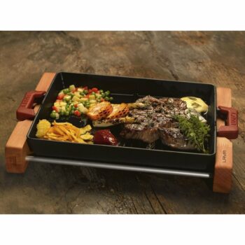 LAVA Metal Grilovacia platnička s podstavcom, 26 x 32 cm
