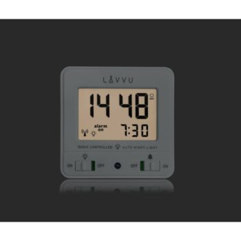LAVVU Digitálny budík riadený rádiovým signálom