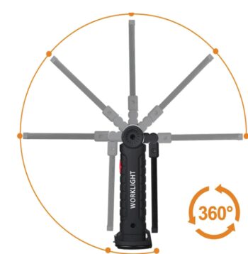 LED COB pracovná lampa dielenská lampa