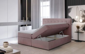 LESIA je pohodlná a moderná boxspringová posteľ, ktorá spája príjemnú mäkkosť každodenného odpočinku so zdravým spánkom.  Elegantný vzhľad postele ovplyvňuje okrem iného vysoké prešívané čelo, jednoduchý korpus a  malé 2 cm nohy. Priestranná posteľ s plochou na spanie 180 x 200 cm je ideálnym miestom na relax.Medzi ďalšie výhody tohto modelu patrí pevný 15-centimetrový matrac s pružinami Bonnell a topperom. Funkčnosť nábytku je podčiarknutá priestranným úložným priestorom. Posteľ je čalúnená šedou látkou Monolith 84. Rozmery (ŠxVxH): 180 x 115 x 215 cm. Výška spacej plochy je 53 cm. Dodávame v demonte.