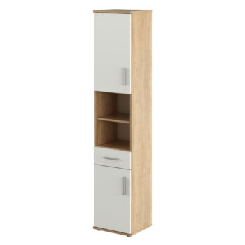 Premeňte svoju kúpeľňu na štýlovú oázu pokoja a relaxácie s kúpeľňovým nábytkom LESSY NEW. Vďaka kombinácii kvalitnej laminovanej DTD, elegantnej bielej matnej farby a dekora dub sonoma vnesie do vášho interiéru harmóniu a moderný dizajn. Súčasťou kolekcie…