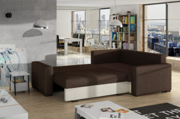 Rohová sedačka LEVICA je v jednoduchom no zároveň atraktívnom prevedení. Moderné línie sedačky uchvátia aj náročnejších zákazníkov. Je vhodná do rôznych typov interiérov.Sedačka je vyrobená z kvalitných bonellových pružín, v kombinácii s PUR penou . Na sedadle je hustota PUR peny T3040. Na operadle je hustota peny T2542. Farebné prevedenie sedačky je v kombinácii: látky Monolith 09 a Monolith 29.Sedačka je rohová, rozkladacia. Disponuje tiež praktickým úložným priestorom. Sedačka je v ľavom prevedení. V ponuke máme sedačku LEVICA aj v pravom prevedení.Hĺbka sedadla: 58 cm. Výška sedadla: 47 cm. Výška sedačky bez vankúšov: 72 cm. Spacia plocha: 195 x 135 cm. Je vhodná na príležitostné spanie.Rozmery sedačky (š,v,h): 235 x 90 x 162 cm.V ponuke sú tiež ďalšie farebné prevedenia sedačky.Dodávame v demontovanom stave.