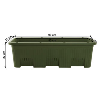 Plastový kvetináč Lidof v elegantnej tmavozelenej farbe je ideálnym riešením pre všetkých milovníkov rastlín, ktorí hľadajú moderný a praktický doplnok do svojho interiéru alebo exteriéru. Tento kvetináč značky KONDELA sa vyznačuje jednoduchou montážou a je dodávaný už zmontovaný, čo vám ušetrí…