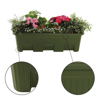 Plastový kvetináč Lidof v elegantnej tmavozelenej farbe je ideálnym riešením pre všetkých milovníkov rastlín, ktorí hľadajú moderný a praktický doplnok do svojho interiéru alebo exteriéru. Tento kvetináč značky KONDELA sa vyznačuje jednoduchou montážou a je dodávaný už zmontovaný, čo vám ušetrí…