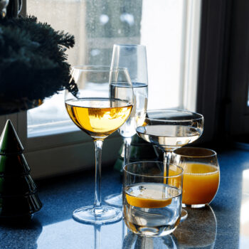 KONDELA Lilo Typ 4 pohár na vodu (6 ks) 450 ml tmavohnedá dymová – Obrázok 2