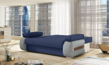 NABBI Limia rozkladacia pohovka sivá (Sawana 05) / čierna (Soft 11) – Obrázok 5