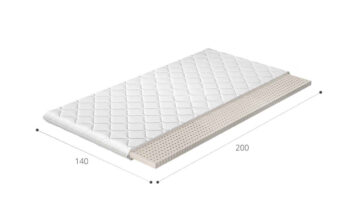 NABBI Linez 140 obojstranný penový matrac (topper) latex / látka – Obrázok 3