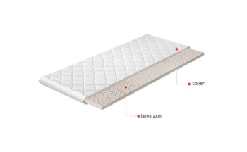 NABBI Linez 140 obojstranný penový matrac (topper) latex / látka – Obrázok 2