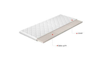 NABBI Linez 160 obojstranný penový matrac (topper) latex / látka – Obrázok 2