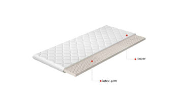 NABBI Linez 180 obojstranný penový matrac (topper) latex / látka – Obrázok 2