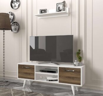 Predstavujeme LINKA, obývaciu stenu, ktorá skvele kombinuje funkčnosť a moderný dizajn. Táto zostava, navrhnutá v elegantných farbách bielej a orecha, prináša do každej obývacej izby čistý a svieži vzhľad, zatiaľ čo poskytuje praktické riešenie na usporiadanie multimediálnych zariadení a dekorácií.Detailné špecifikácieTyp tovaru: Obývacia stenaMateriál: Kvalitný LTD s hrúbkou 18 mm, čo zaisťuje vysokú odolnosť a dlhú životnosť.Rozmery: TV stolík (120 x 25 x 41 cm) a nástenné police (60 x 14.5 x 14.5 cm), ktoré poskytujú efektívny úložný priestor a estetickú prezentáciu vašich obľúbených predmetov.Farba: Kombinácia bielej a orechovej farby prináša do interiéru teplý, ale zároveň moderný vzhľad.Vybavenie: Regálka integrovaná v TV stolíku a ďalšie nástenné police pre flexibilné uskladnenie a zobrazenie vašich kníh, elektroniky či dekorácií.Dodatočné informácie: Produkt dodávame v demontovanom stave, čo uľahčuje jeho transport a montáž.Obývacia stena LINKA je ideálnou voľbou pre tých, ktorí hľadajú nielen praktický, ale aj esteticky príťažlivý nábytok, ktorý dokáže zvýrazniť moderný charakter každej obývačky. S jej minimalistickým dizajnom a efektívnym využitím priestoru poskytne dokonalé riešenie pre organizáciu vášho domova.