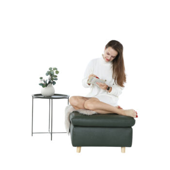 Taburetka Linsy v olivovozelenej farbe so svetlým orechom je ideálnym doplnkom pre váš interiér. Táto moderná taburetka od značky KONDELA sa vyznačuje elegantným dizajnom a kvalitným spracovaním, ktoré zaručuje dlhú životnosť. Je vyrobená z kombinácie kože a ekokože, čo jej dodáva luxusný vzhľad…