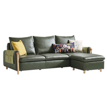 Taburetka Linsy v olivovozelenej farbe so svetlým orechom je ideálnym doplnkom pre váš interiér. Táto moderná taburetka od značky KONDELA sa vyznačuje elegantným dizajnom a kvalitným spracovaním, ktoré zaručuje dlhú životnosť. Je vyrobená z kombinácie kože a ekokože, čo jej dodáva luxusný vzhľad…