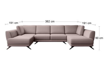 Krásu, eleganciu a množstvo priestoru so sebou prináša rohová sedačka U s rozkladom a úložným priestorom LIVA U L/P. Čistá línia a elegantný dizajn v prevedení svetloružová sa bude vynímať v otvorenom priestore v srdci Vášho domova. Liva sa ľahko rozkladá pomocou automatickému mechanizmu, vďaka…