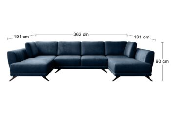 Krásu, eleganciu a množstvo priestoru so sebou prináša rohová sedačka U s rozkladom a úložným priestorom LIVA U L/P. Čistá línia a elegantný dizajn v prevedení tmavomodrá sa bude vynímať v otvorenom priestore v srdci Vášho domova. Liva sa ľahko rozkladá pomocou automatickému mechanizmu, vďaka…