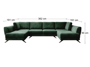 Krásu, eleganciu a množstvo priestoru so sebou prináša rohová sedačka U s rozkladom a úložným priestorom LIVA U L/P. Čistá línia a elegantný dizajn v prevedení tmavozelená sa bude vynímať v otvorenom priestore v srdci Vášho domova. Liva sa ľahko rozkladá pomocou automatickému mechanizmu, vďaka…