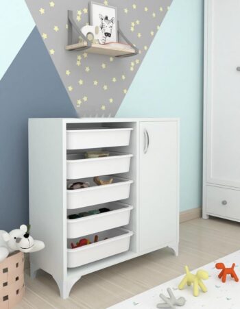 LIXA je organizér / samostatná skrinka, ktorá vás zaujme nie len svojou praktickosťou, ale tiež výhodnou cenou. Je vhodná aj do menších kuchýň.Skrinka je vyrobená z kvalitnej LTD dosky, ktorá je nenáročná na údržbu. Disponuje piatimi samostatnými košmi na uloženie ovocia, zeleniny a podobne. Koše a koľajničky sú vyrobené z kvalitného PP plastu v bielom farebnom prevedení.Rozmer skrinky:Výška produktu: 78,5 cmŠírka produktu: 77 cmHĺbka produktu: 30 cmHĺbka košíka: 10 cmVýška chodidla: 7,5 cmDodávame v demontovanom stave.   