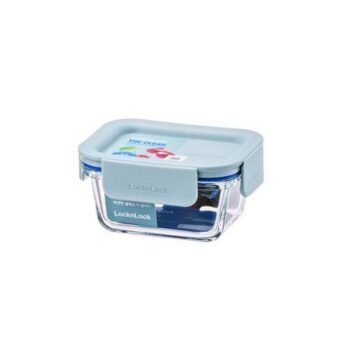 LOCKnLOCK Dóza sklenená obdĺžniková CLEAR, 160 ml, mint, 160 ml
