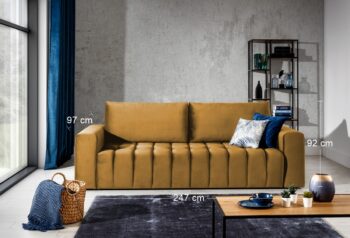Neodmysliteľnou súčasťou každej obývačky je pohodlná pohovka. Rozkladacia pohovka s úložným priestorom LOSTA je perfektným doplnkom do Vášho domova, na ktorej si môžete vychutnať voľný čas strávený s rodinou, či pozeraním Vášho obľúbeného seriálu. Pohovka vyniká zaujímavým a štýlovým prešívaním na…