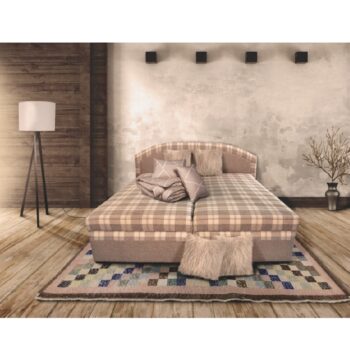 Čalúnená manželská posteľ s úložným priestorom Lucia 180 v elegantnej béžovej farbe s karo vzorom je ideálnym riešením pre tých, ktorí hľadajú moderný a praktický nábytok do spálne. Táto posteľ je navrhnutá tak, aby poskytovala maximálny komfort a funkčnosť, pričom jej rozmery 180 x 200 cm sú…