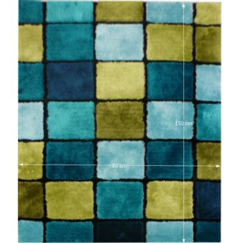 Koberec LUDVIG 80x150 cm ocenia predovšetkým tí, ktorí často chodia bosí. Je príjemný na dotyk, preto sa budú vaše chodidlá cítiť ako v bavlnke. Vyrobený je zo 100% polyesteru. Kombinácia svetlomodrej, tmavomodrej, zelenej a tyrkysovej bude prvé, čo si po vstupe do miestnosti všimnete. Geometrický…