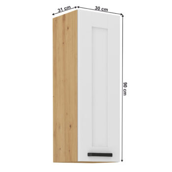 Predstavujeme vám hornú kuchynskú skrinku Lula 30 G-90 1F, ktorá je ideálnym riešením pre moderné kuchyne. Táto skrinka v elegantnom prevedení biela/dub artisan kombinuje funkčnosť s estetickým vzhľadom, čím prispieva k vytvoreniu príjemného a štýlového prostredia vo vašej…