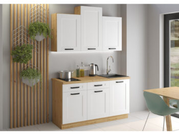 Dolná kuchynská skrinka Lula 60 D 1F BB v elegantnom prevedení biela/dub artisan je ideálnym riešením pre moderné kuchyne. Táto skrinka, ktorá patrí do sortimentu značky KONDELA, ponúka praktické a estetické riešenie pre váš interiér. S rozmermi šírka 60 cm, výška 82 cm a hĺbka…