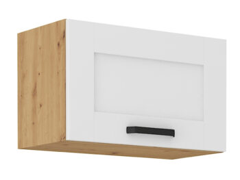 Predstavujeme vám hornú kuchynskú skrinku Lula 60 GU-36 1F, ktorá je ideálnym riešením pre moderné kuchyne. Táto skrinka v elegantnom prevedení biela/dub artisan kombinuje funkčnosť a štýl, čím dodáva vašej kuchyni svieži a súčasný vzhľad.