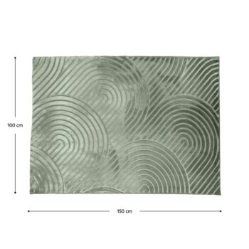 KONDELA Luvre koberec 100x150 cm zelená – Obrázok 5