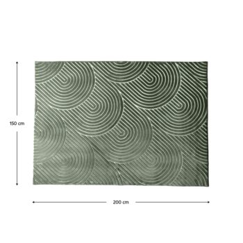 Koberec Luvre s rozmermi 150x200 cm v elegantnej zelenej farbe je ideálnym doplnkom pre váš interiér. Tento moderný koberec od značky KONDELA prináša do vašej domácnosti nádych sofistikovanosti a štýlu. Jeho hranatý tvar a tmavá zelená farba dodávajú priestoru…