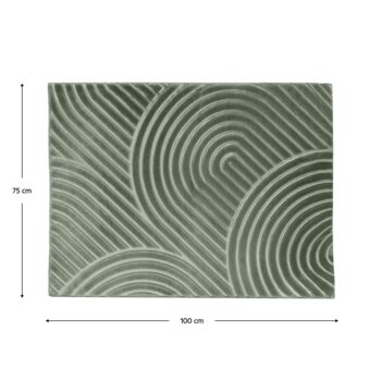 KONDELA Luvre koberec 75x100 cm zelená – Obrázok 2