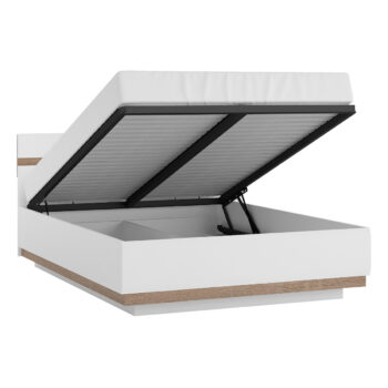 Predstavujeme vám manželskú posteľ s roštom Lynatet 97 140 v elegantnom prevedení dub sonoma truflový a biely lesk. Táto moderná posteľ je ideálnym riešením pre tých, ktorí hľadajú štýlové a funkčné vybavenie do svojej spálne. S celkovou plochou na spanie 140 x 200 cm poskytuje dostatok…