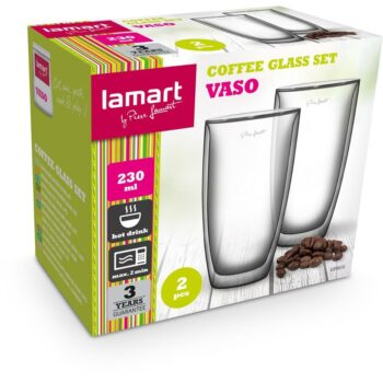 Lamart LT9010 sada pohárov Coffee Vaso, 230 ml, 2 ks