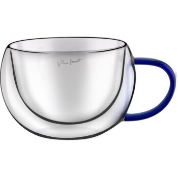 Lamart LT9113 2-dielna súprava pohárov na cappuccino Vaso, 270 ml, modrá