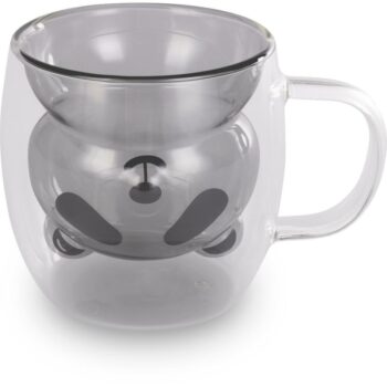 Lamart LT9126 2-dielna súprava pohárov Bear Vaso, 230 ml, čierna