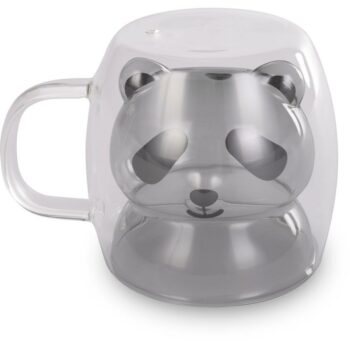 Lamart LT9126 2-dielna súprava pohárov Bear Vaso, 230 ml, čierna