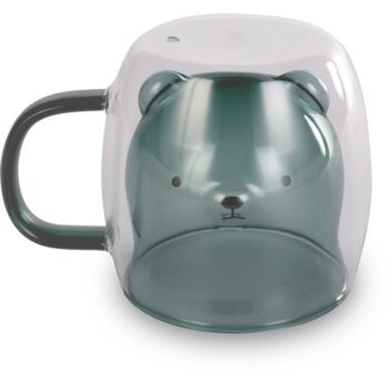 Lamart LT9127 2-dielna súprava pohárov Bear Vaso, 250 ml, zelená