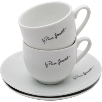 Lamart LT9208 sada šálok s podšálkami Kaffe, 90 ml, 2 ks