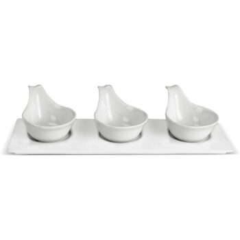 Lamart LT9218 4 dielna servírovacia sada misiek Dine, 34 x 12 cm