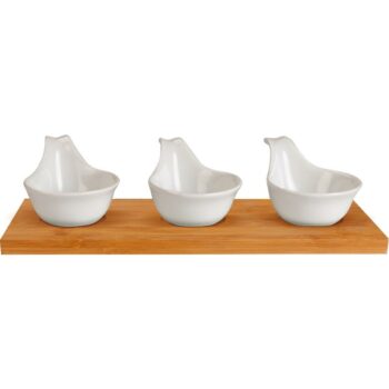 Lamart LT9219 4-dielna servírovacia súprava misiek Bamboo, 27 x 12 cm