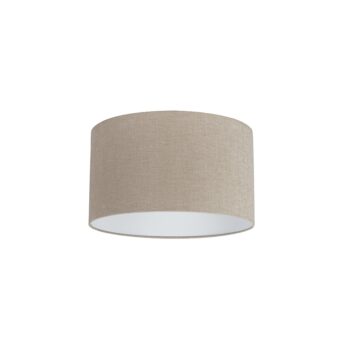 Látkové tienidlo na lampu svetlohnedé okrúhle 35/35/20